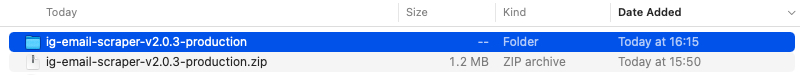 unzip wlw scraper chrome extension